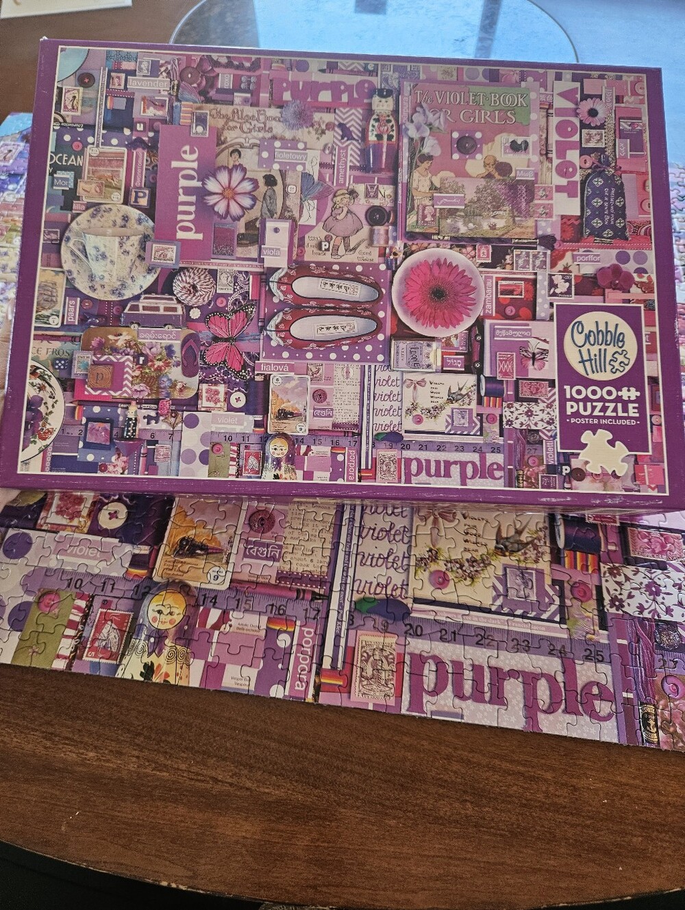Cobble Hill 1000 Piece Puzzle "PURPLE"